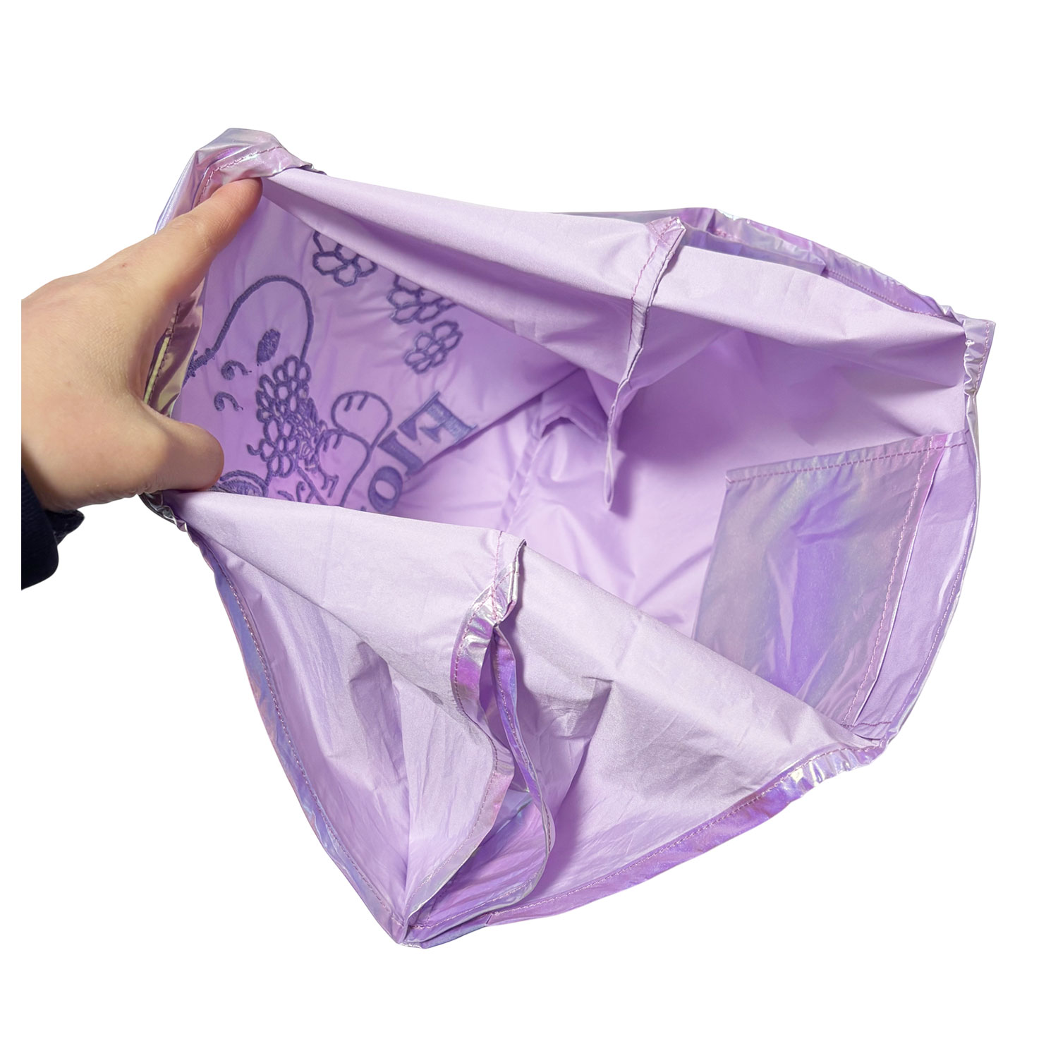 [公式] メーカー直営 PEANUTS スヌーピー オーロラ マルシェショッピングバッグ 花