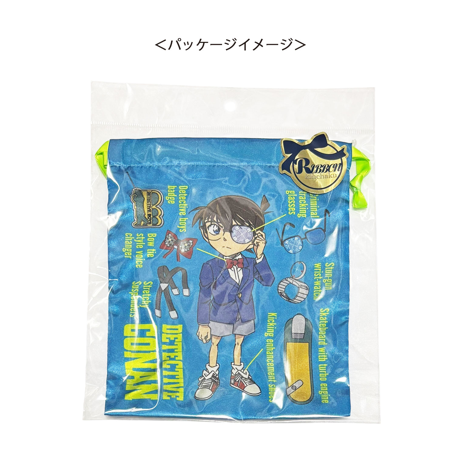 [公式] メーカー直営 名探偵コナン リボン巾着 アイテム