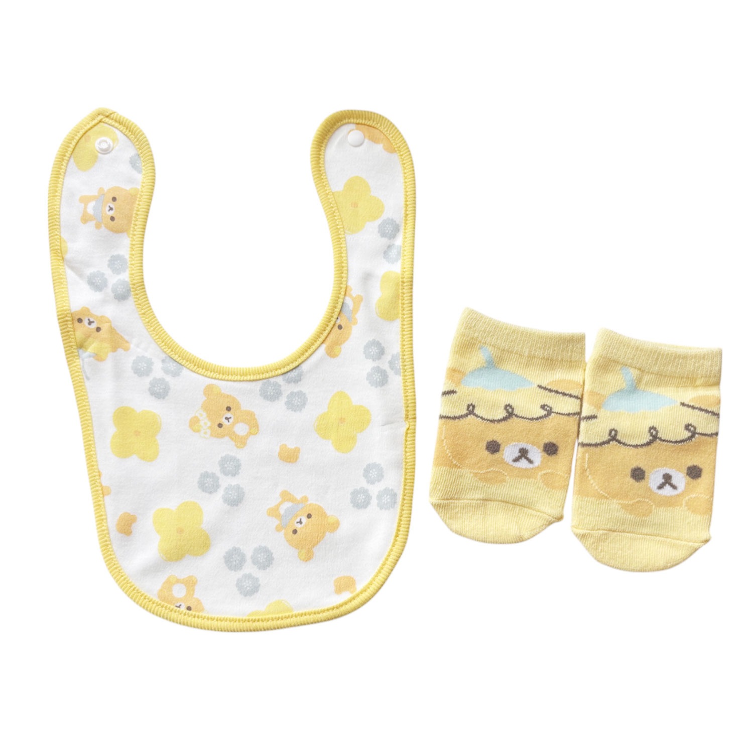 [公式] メーカー直営 リラックマ ベビーセット お花 パターン イエロー
