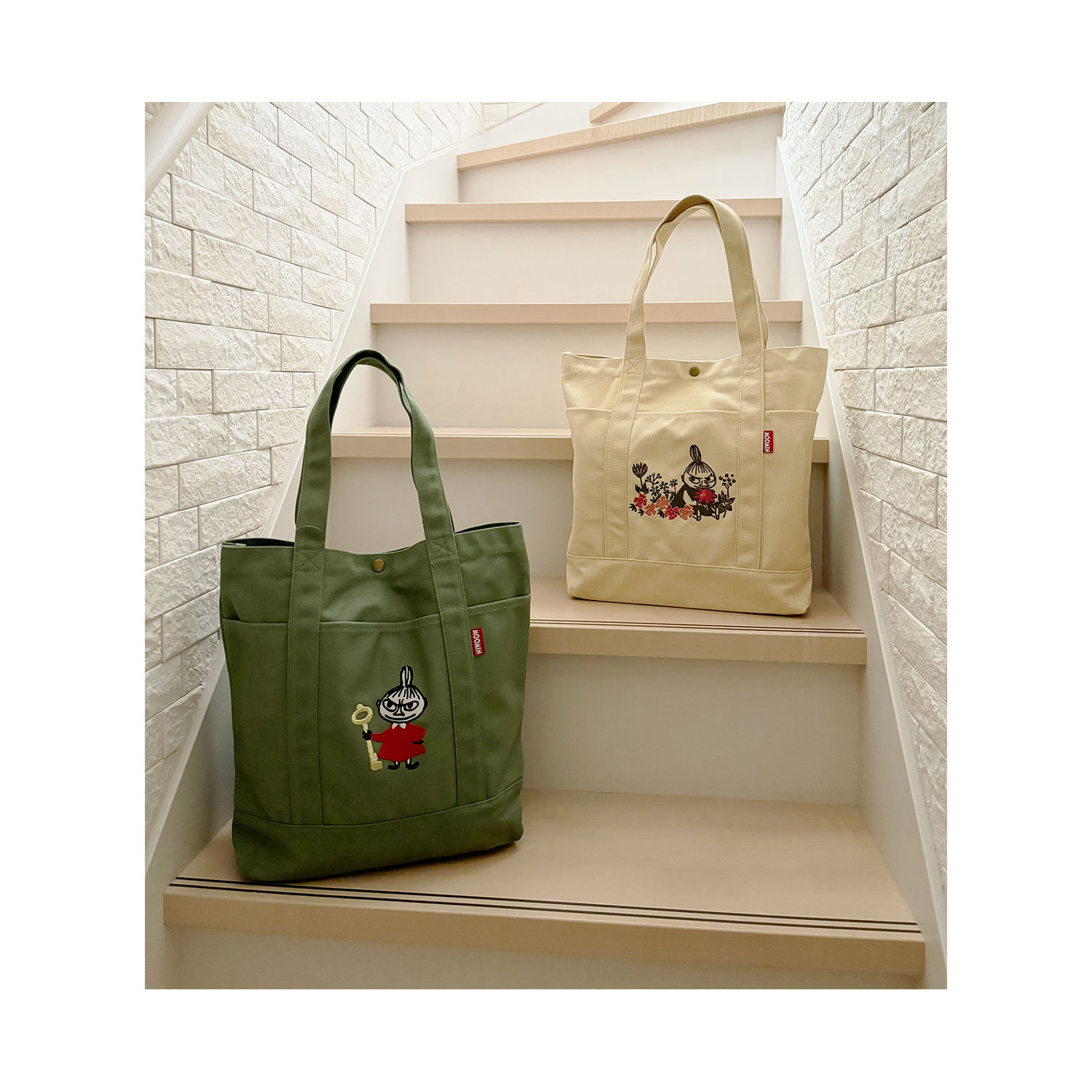 MOOMIN ヘビーウェイトバッグ Mサイズ ミイ  花かざり