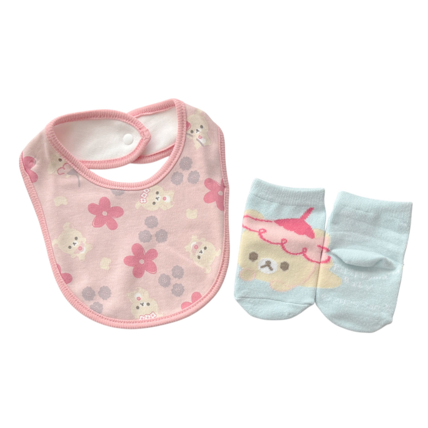 [公式] メーカー直営 リラックマ ベビーセット お花 パターン ピンク