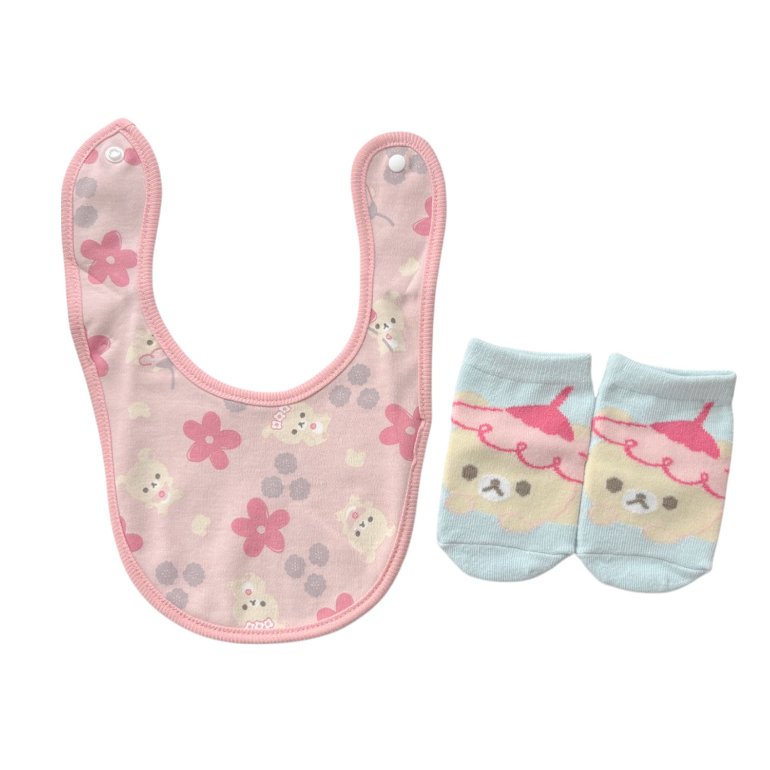 [公式] メーカー直営 リラックマ ベビーセット お花 パターン ピンク
