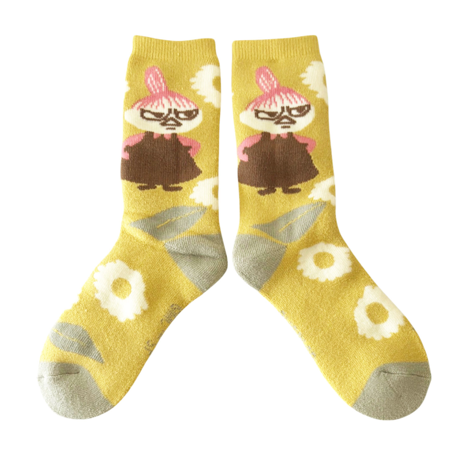 [公式] メーカー直営 ムーミン ぽっかぽかルームソックス リトルミイ フラワー イエロー