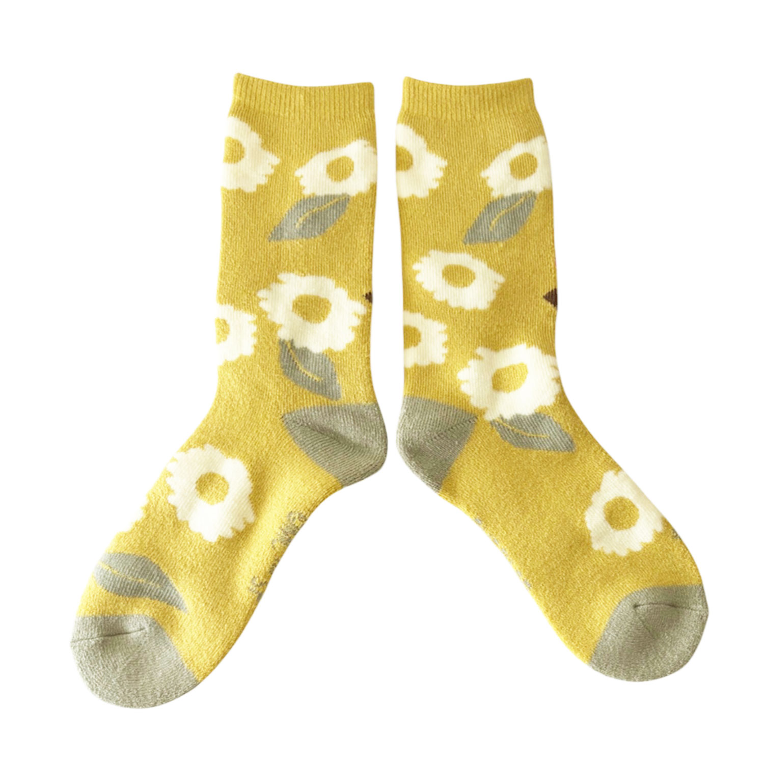 [公式] メーカー直営 ムーミン ぽっかぽかルームソックス リトルミイ フラワー イエロー