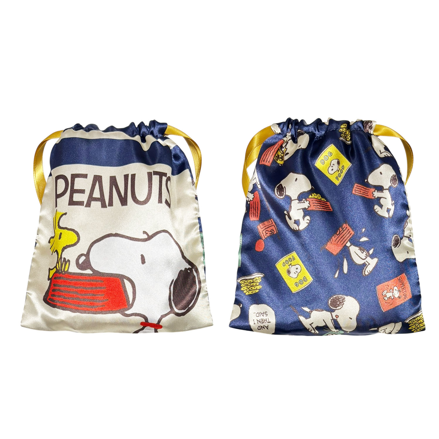 公式] メーカー直営 PEANUTS スヌーピー リボン巾着 ディッシュ