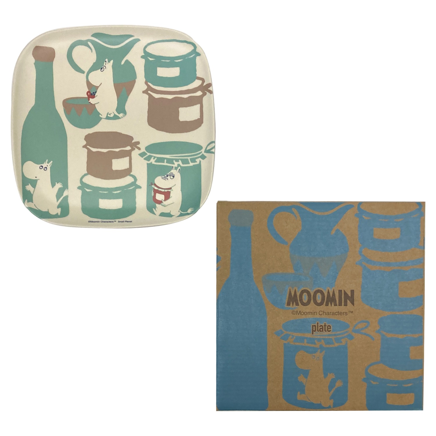 ムーミン バンブー食器 スクエアプレート