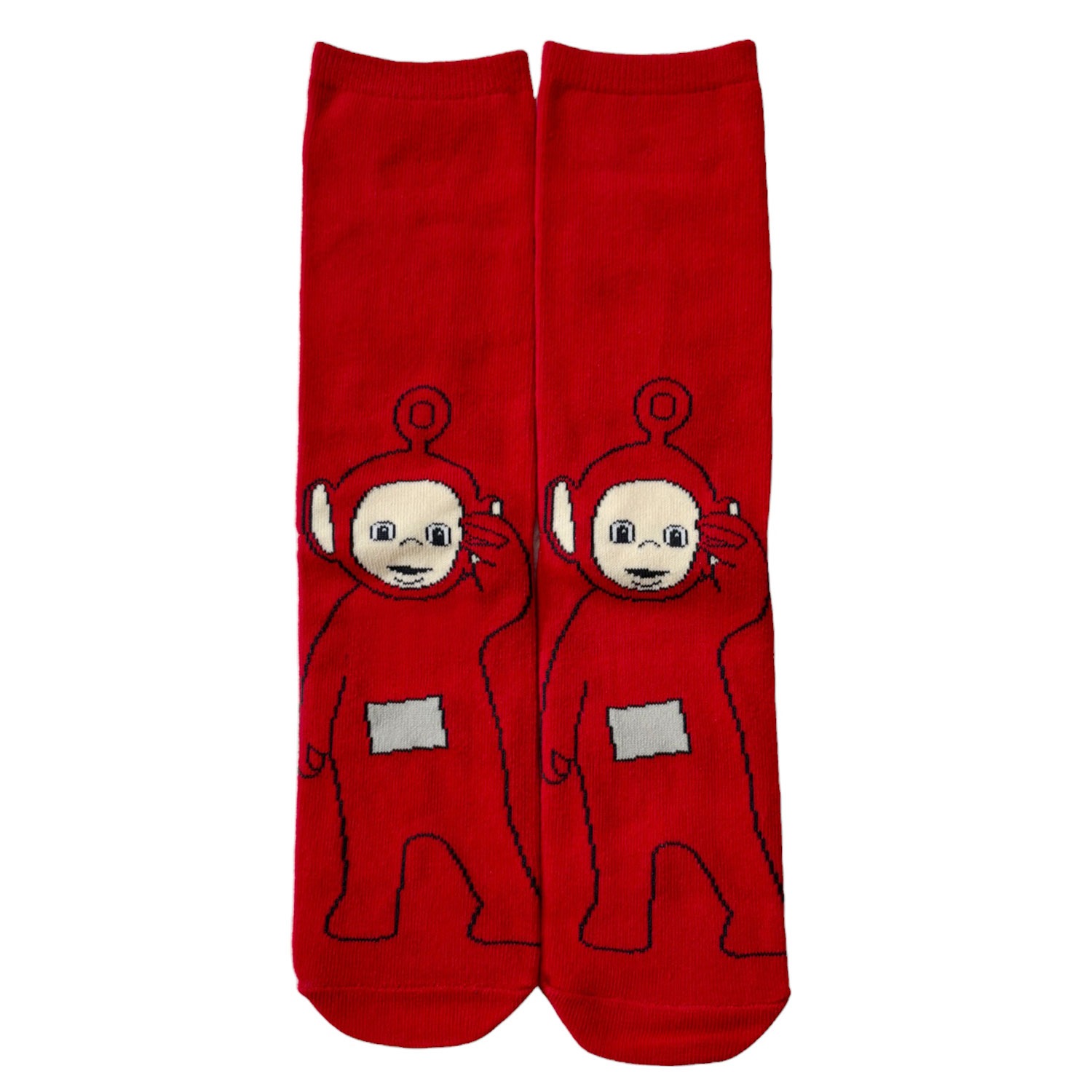 テレタビーズ　ミドルハイソックス　ポー