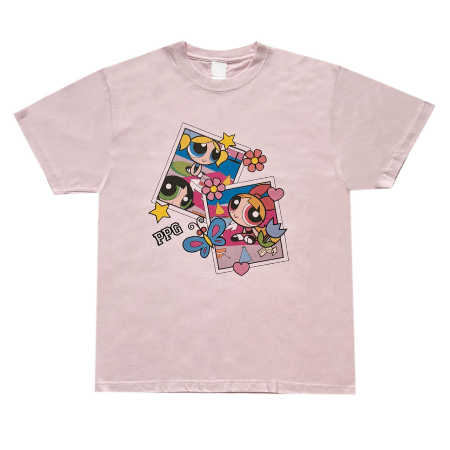 公式] パワーパフガールズ Tシャツ LPK ライトピンク