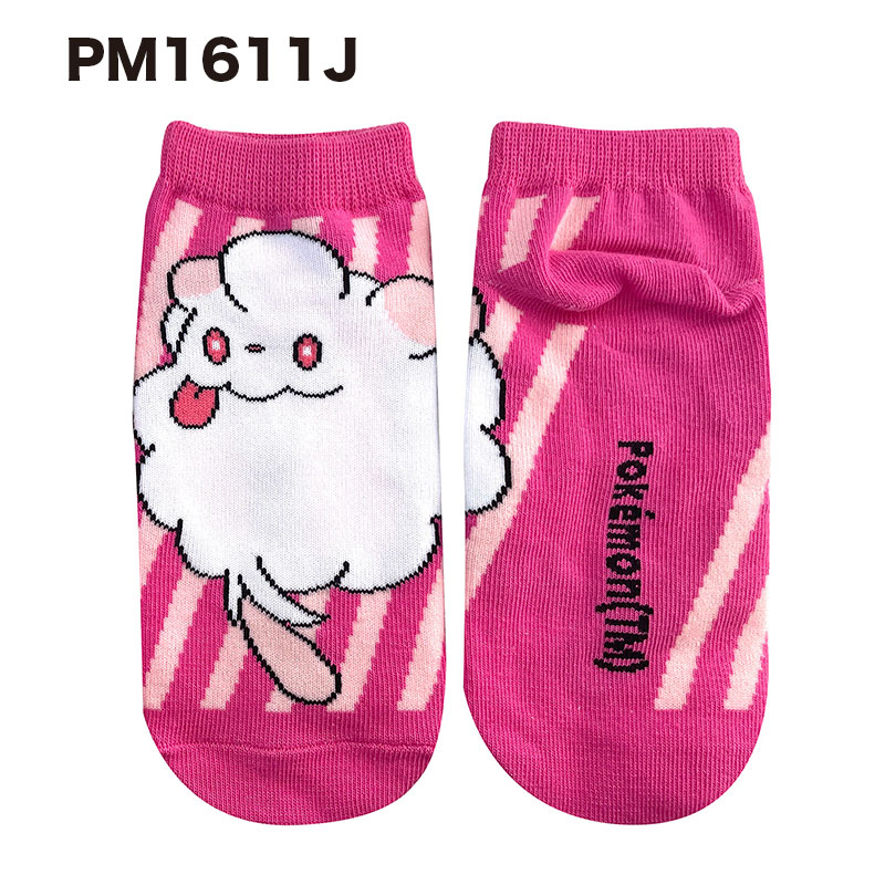 [公式] メーカー直営 ポケットモンスター キャラックス（靴下）ストライプ 15~21cm