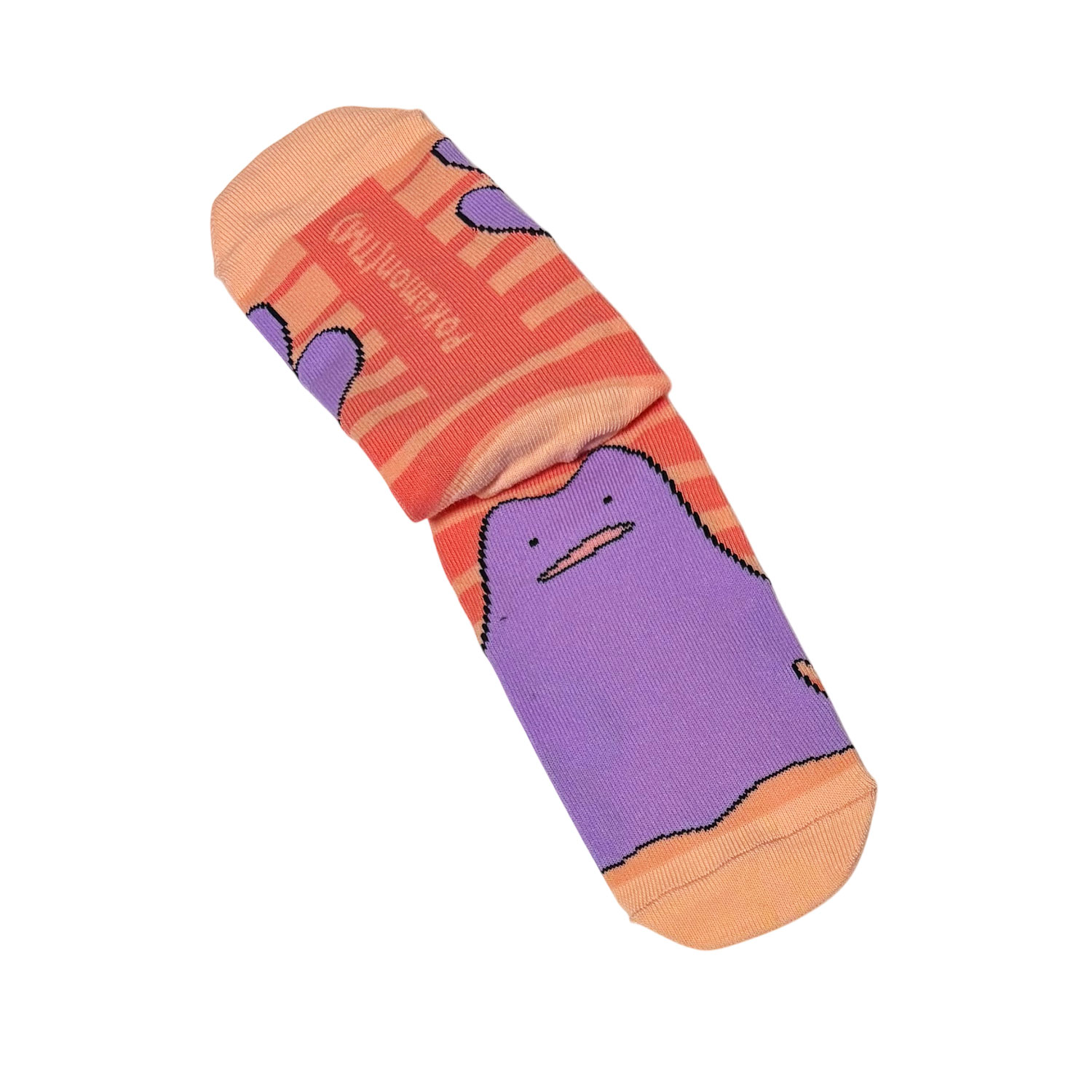 [公式] メーカー直営 ポケットモンスター キャラックス（レディース靴下）メタモン ボーダー