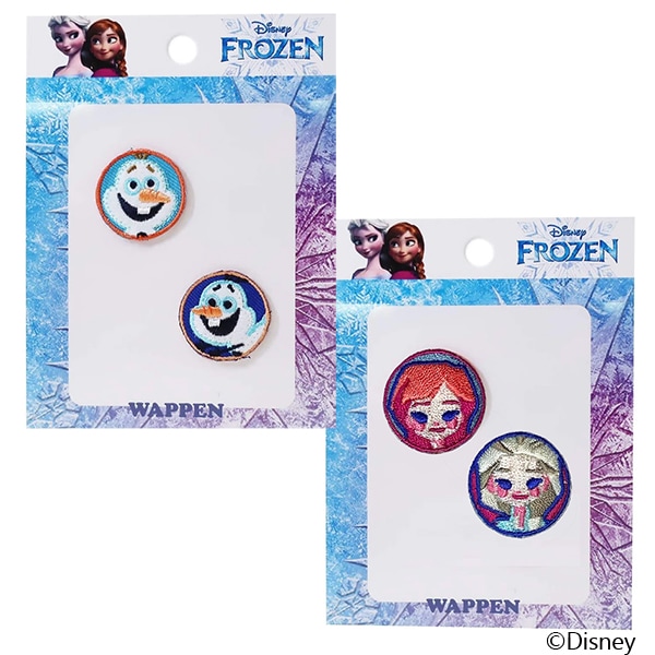 [公式] Disney ディズニー ２Pワッペン  アナと雪の女王　