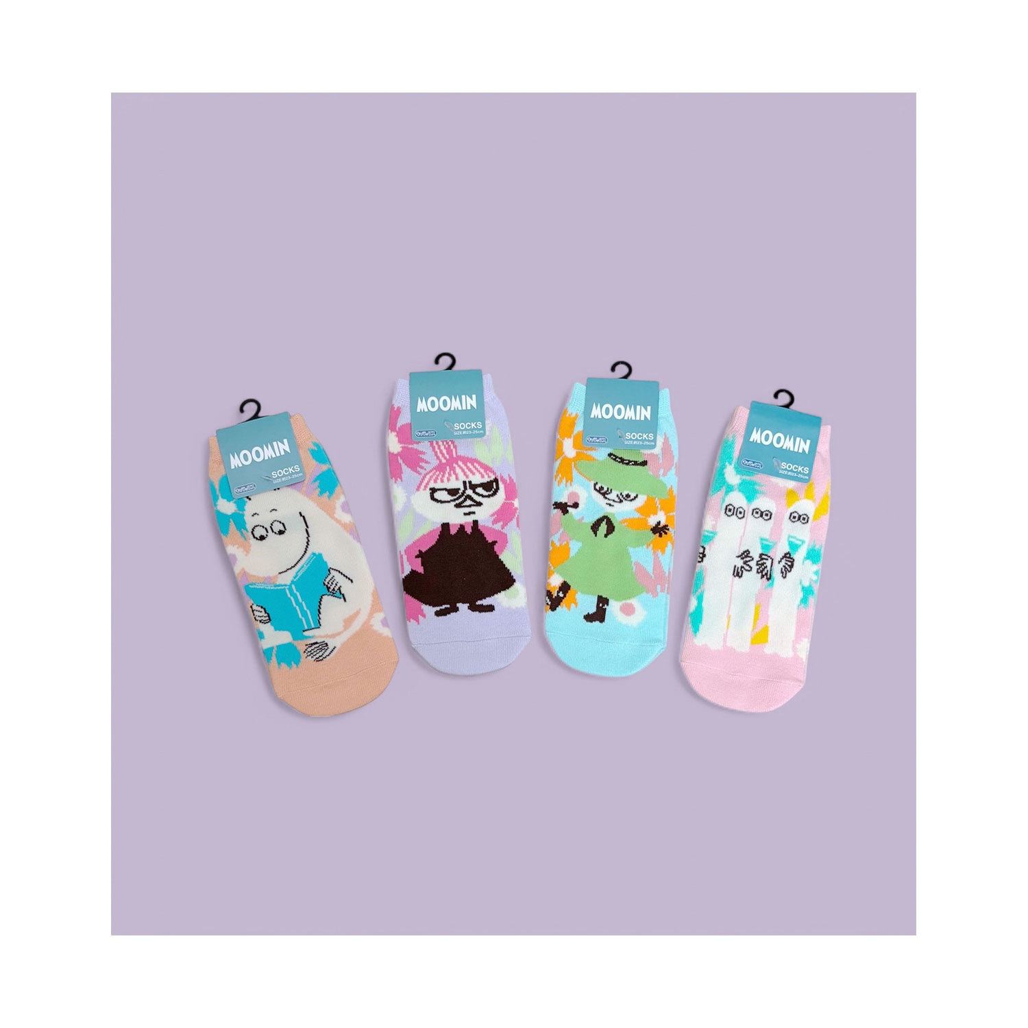 [公式] メーカー直営 MOOMIN ムーミン キャラックス（靴下） ムーミン フラワー