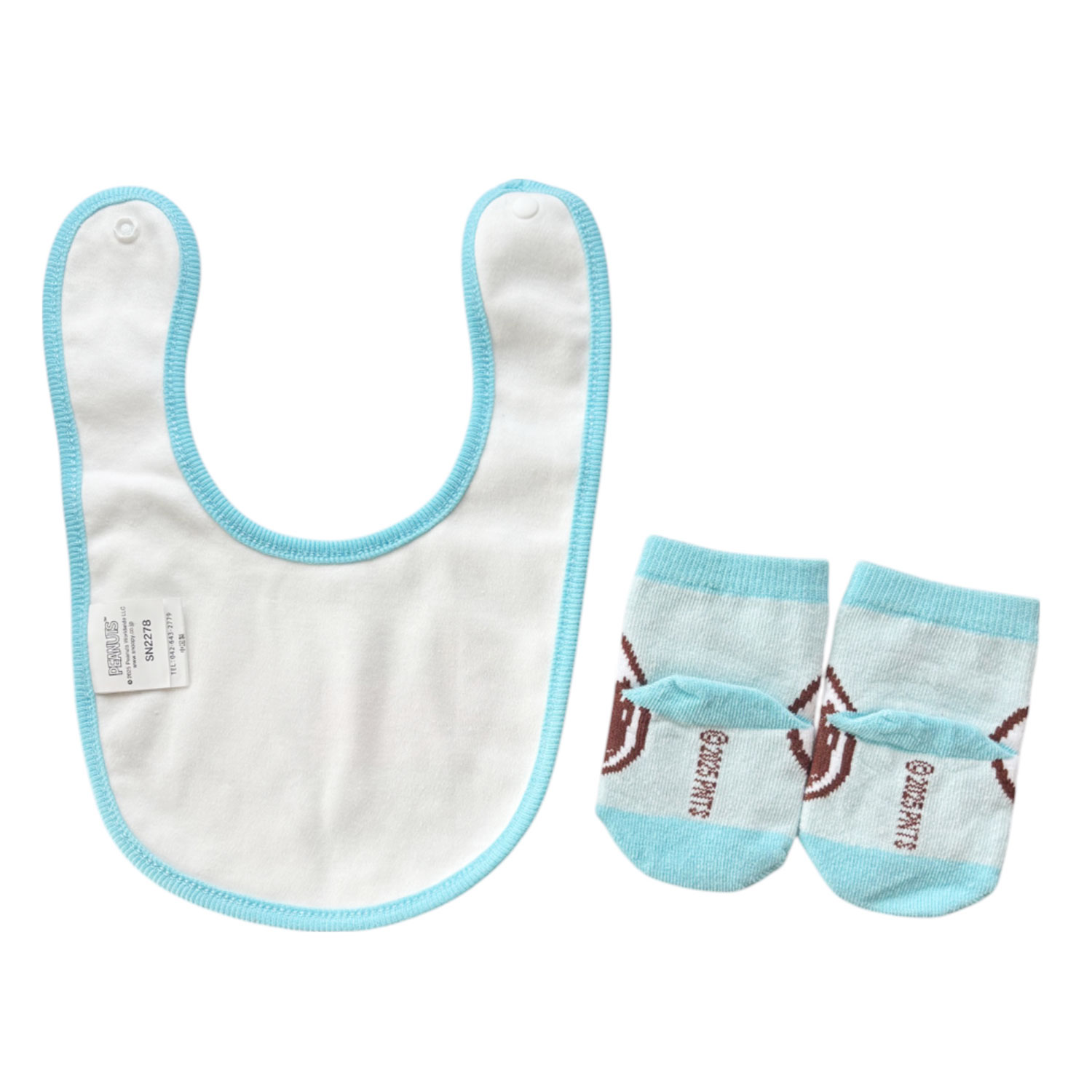 [公式] メーカー直営 PEANUTS スヌーピー ベビーセット チェック