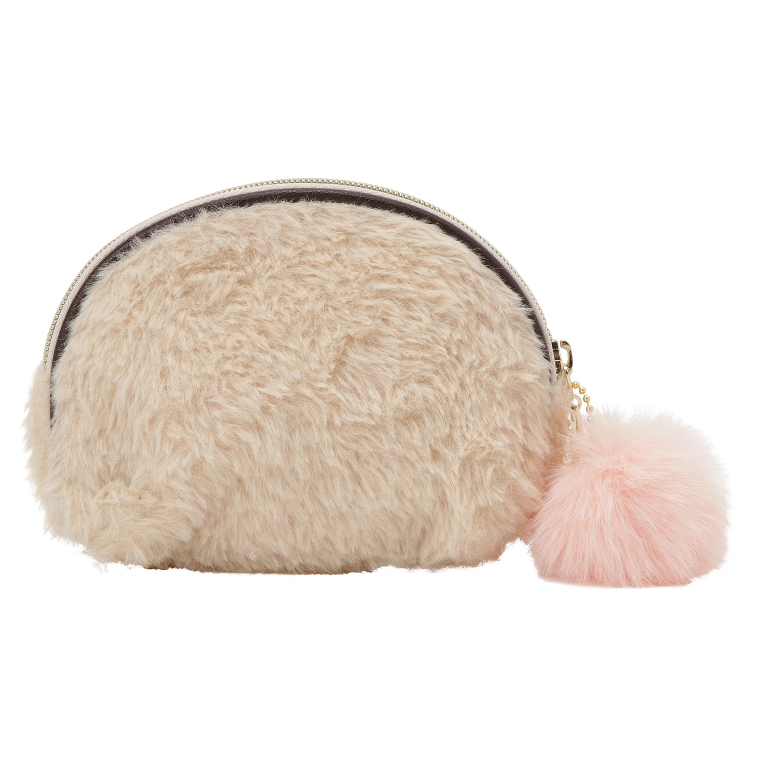 [公式]ムーミン ファーポーチ／リトルミイ　 ベージュ