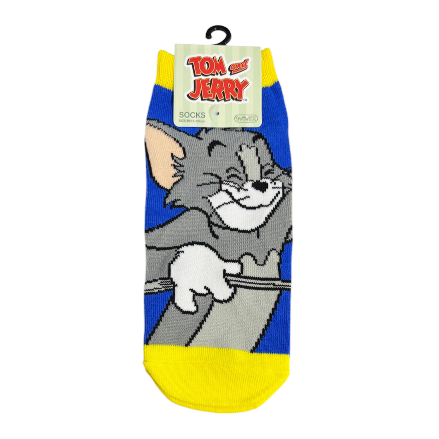 [公式] トムとジェリー キャラックス（靴下） トム にこにこ