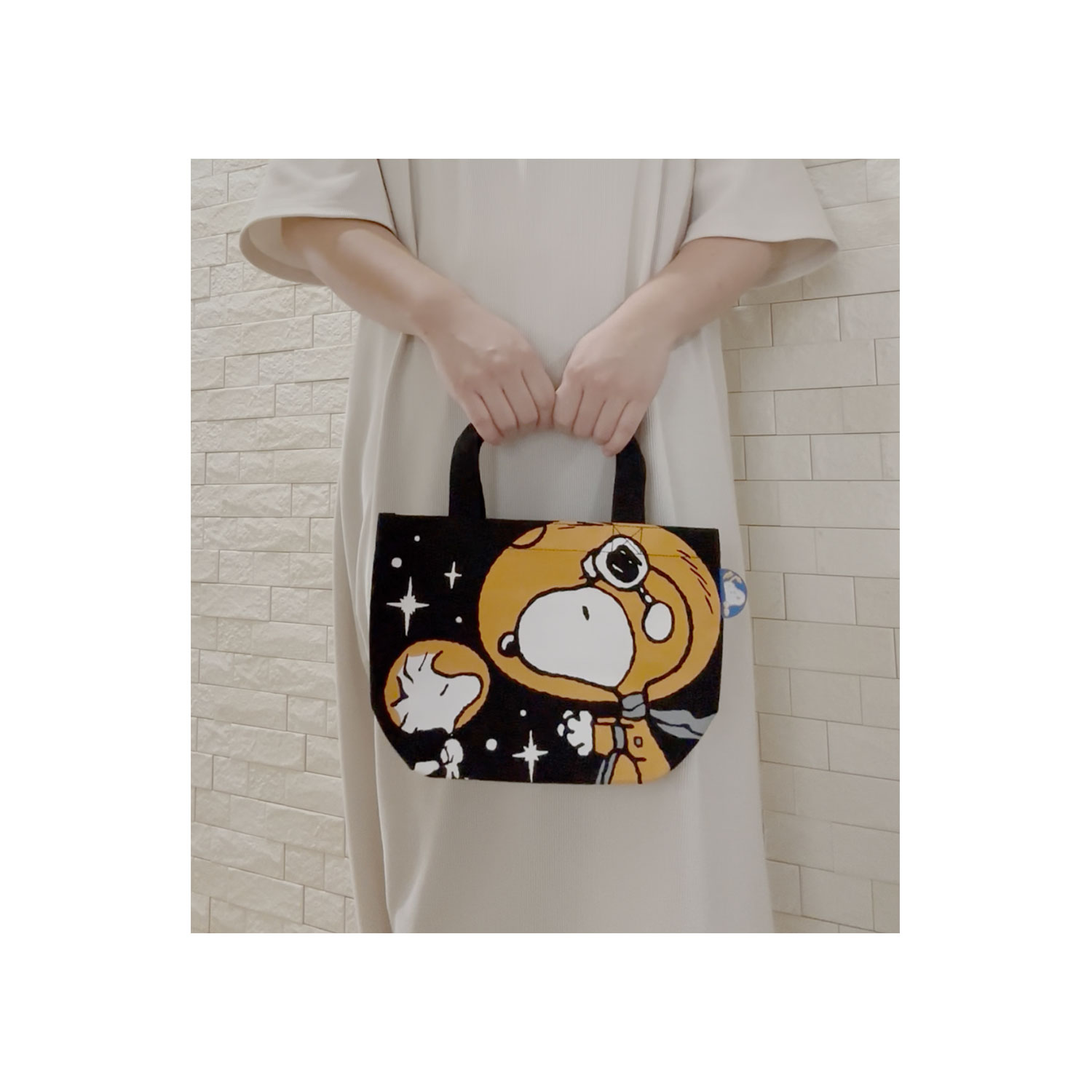 公式] メーカー直営 PEANUTS ピーナッツ カラーマチ付きバッグ