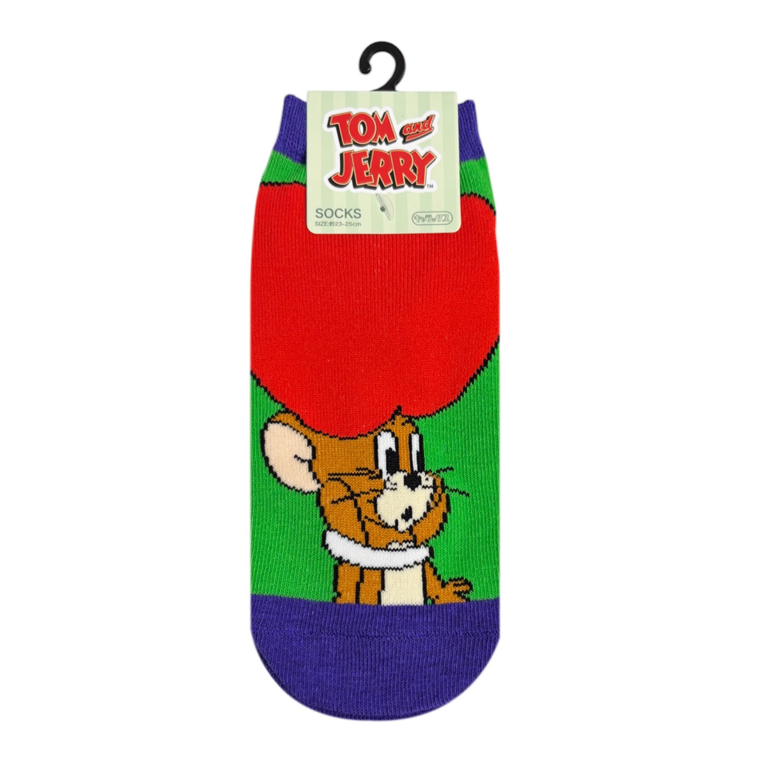 [公式] トムとジェリー キャラックス（靴下） ジェリー アップル