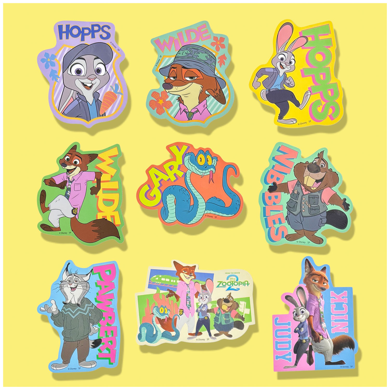 [公式] メーカー直営 ディズニー キャラクターステッカー ズートピア2 ニック