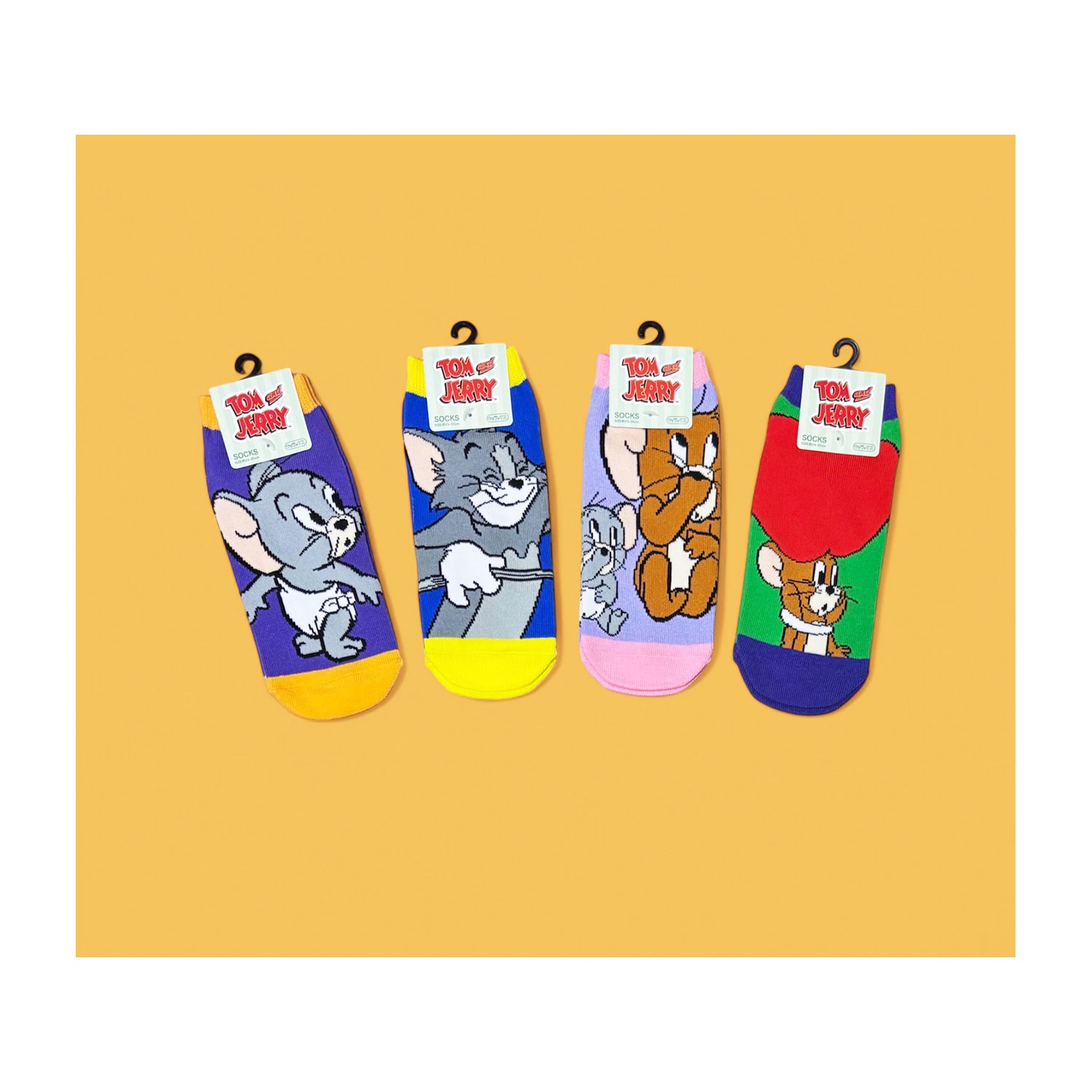 [公式] トムとジェリー キャラックス（靴下） こそこそ