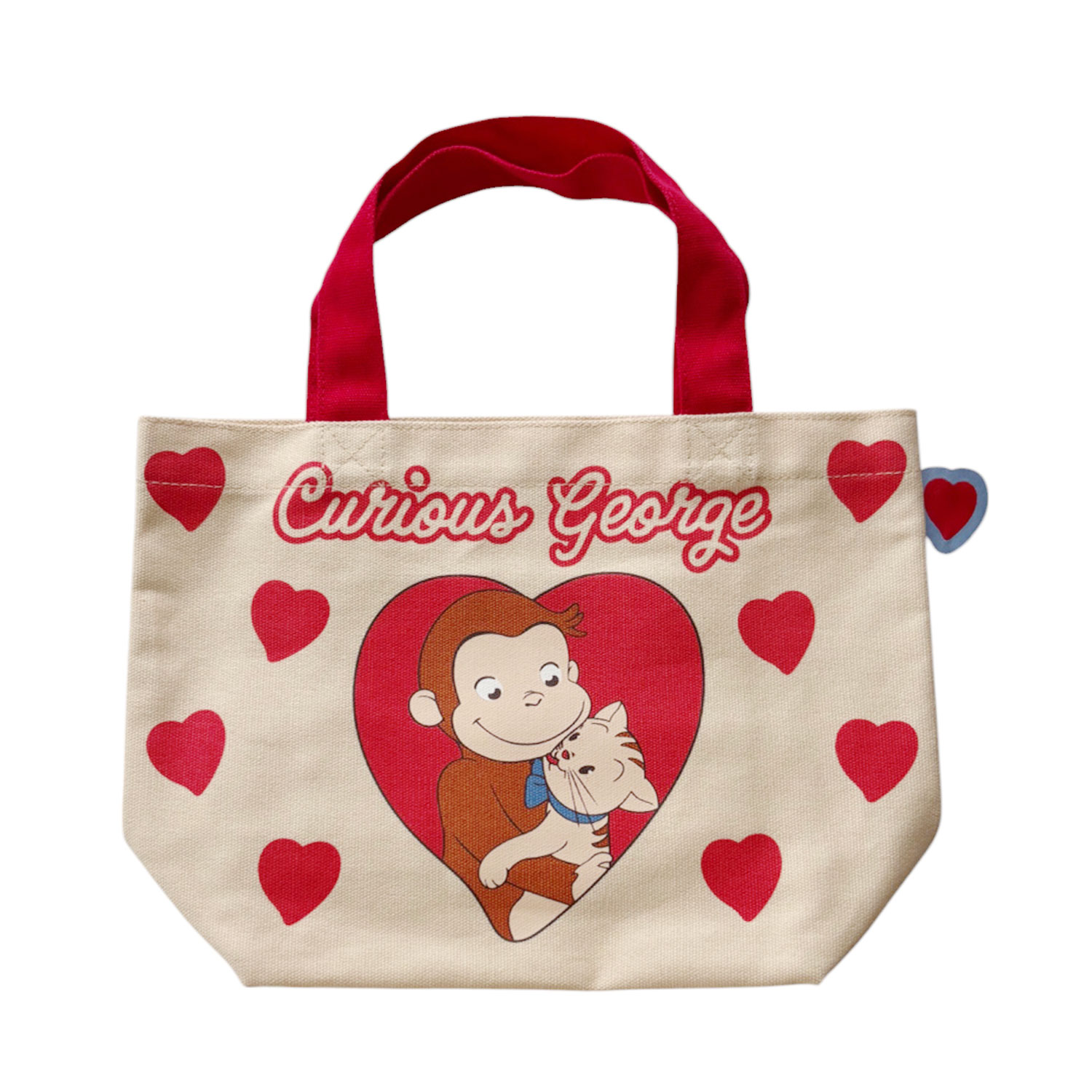 [公式] メーカー直営 おさるのジョージ カラーマチ付バッグ ハート
