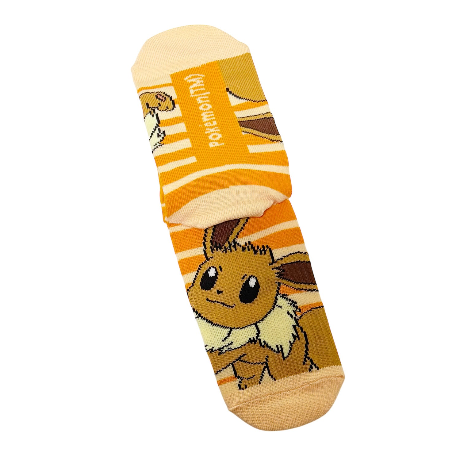 [公式] メーカー直営 ポケットモンスター キャラックス（メンズ靴下）イーブイ ボーダー