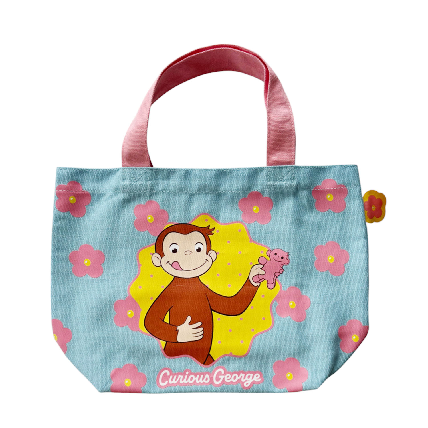 [公式] メーカー直営 おさるのジョージ カラーマチ付バッグ フラワー