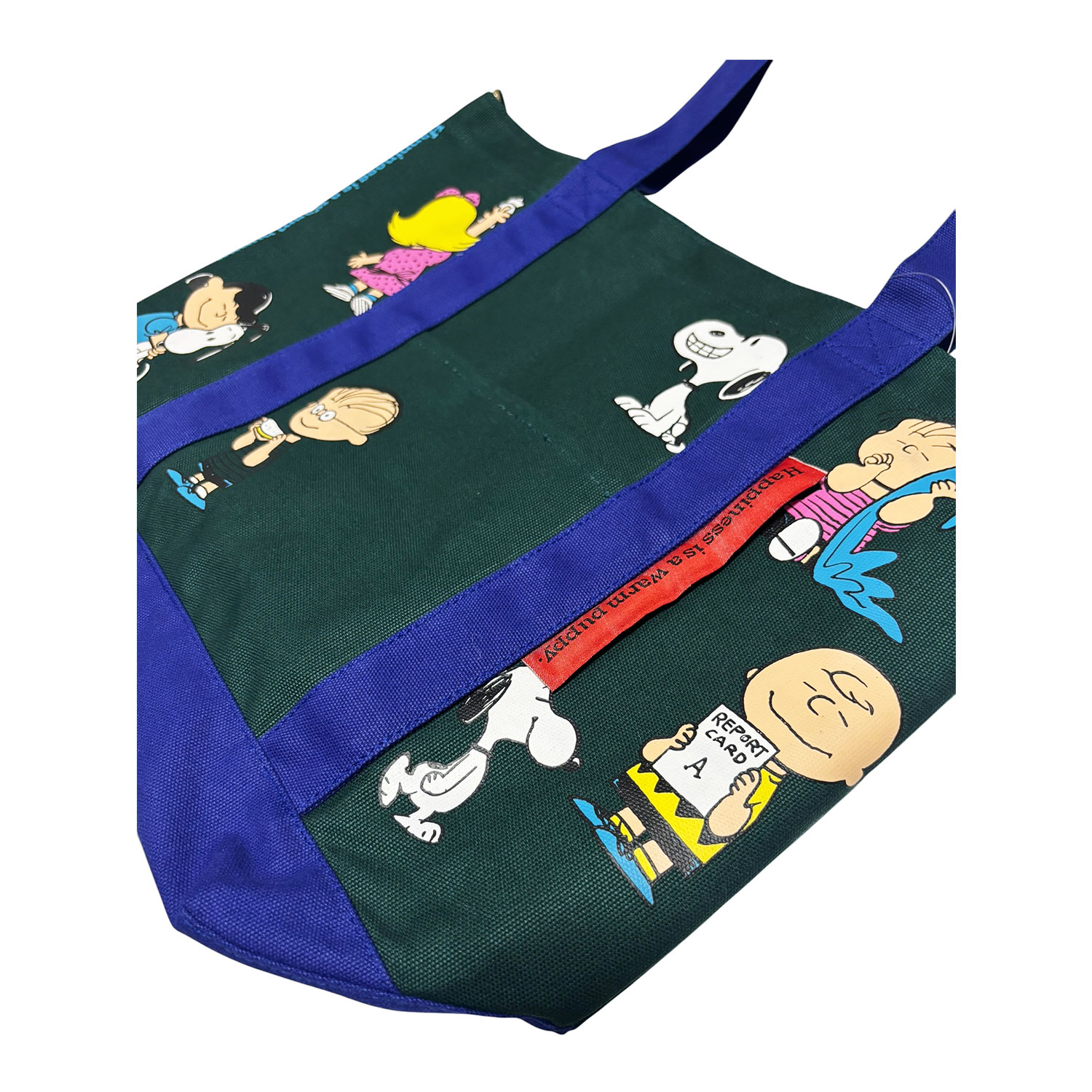 [公式] 【 PEANUTS NOSTALGICA 】 ノスタルジカ ヴィンテージ ピーナッツ トートバッグ サイズ-Ｌ グリーン