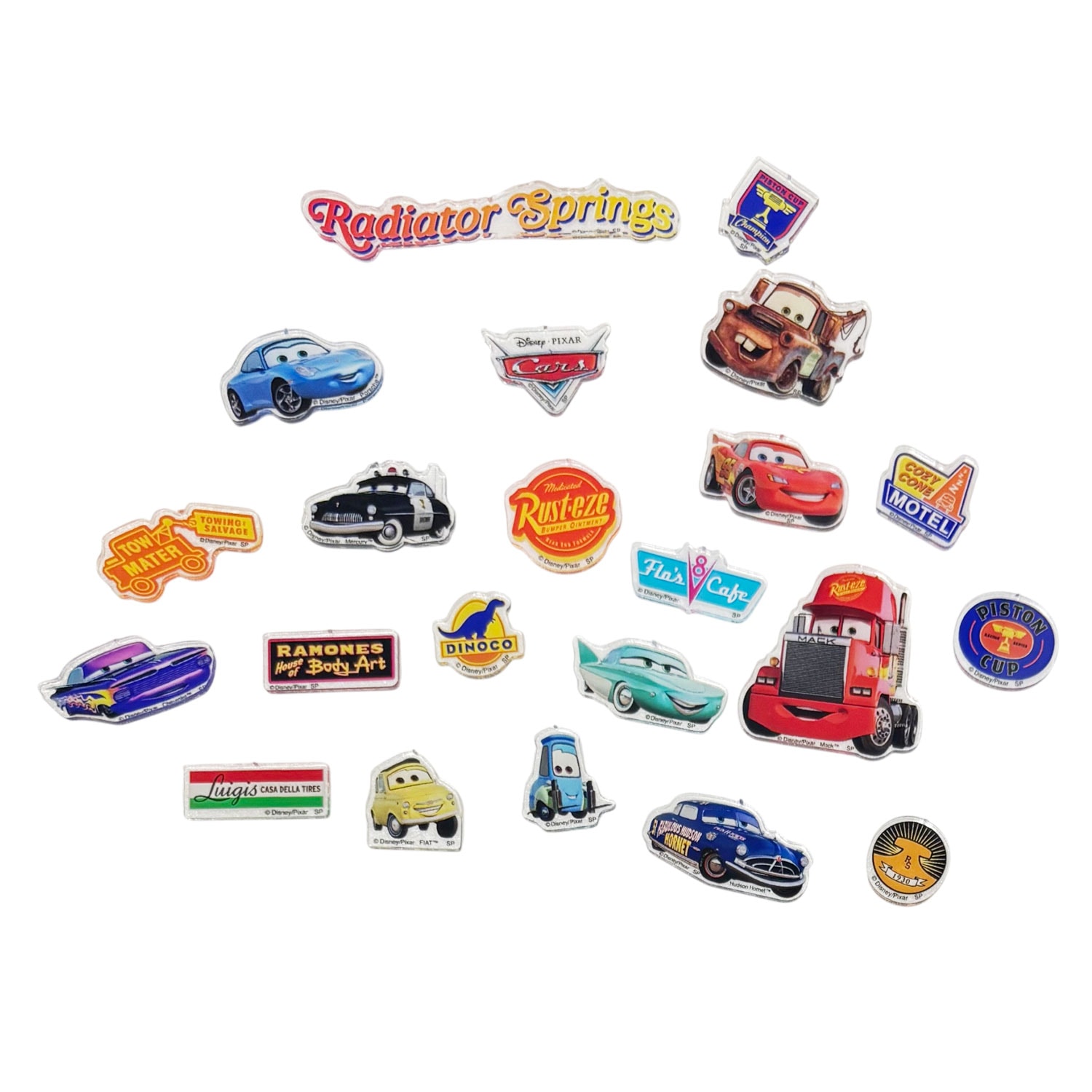 [公式] メーカー直営 ディズニー/ピクサー カーズ アクリルステッカー ラジエーター・スプリングス