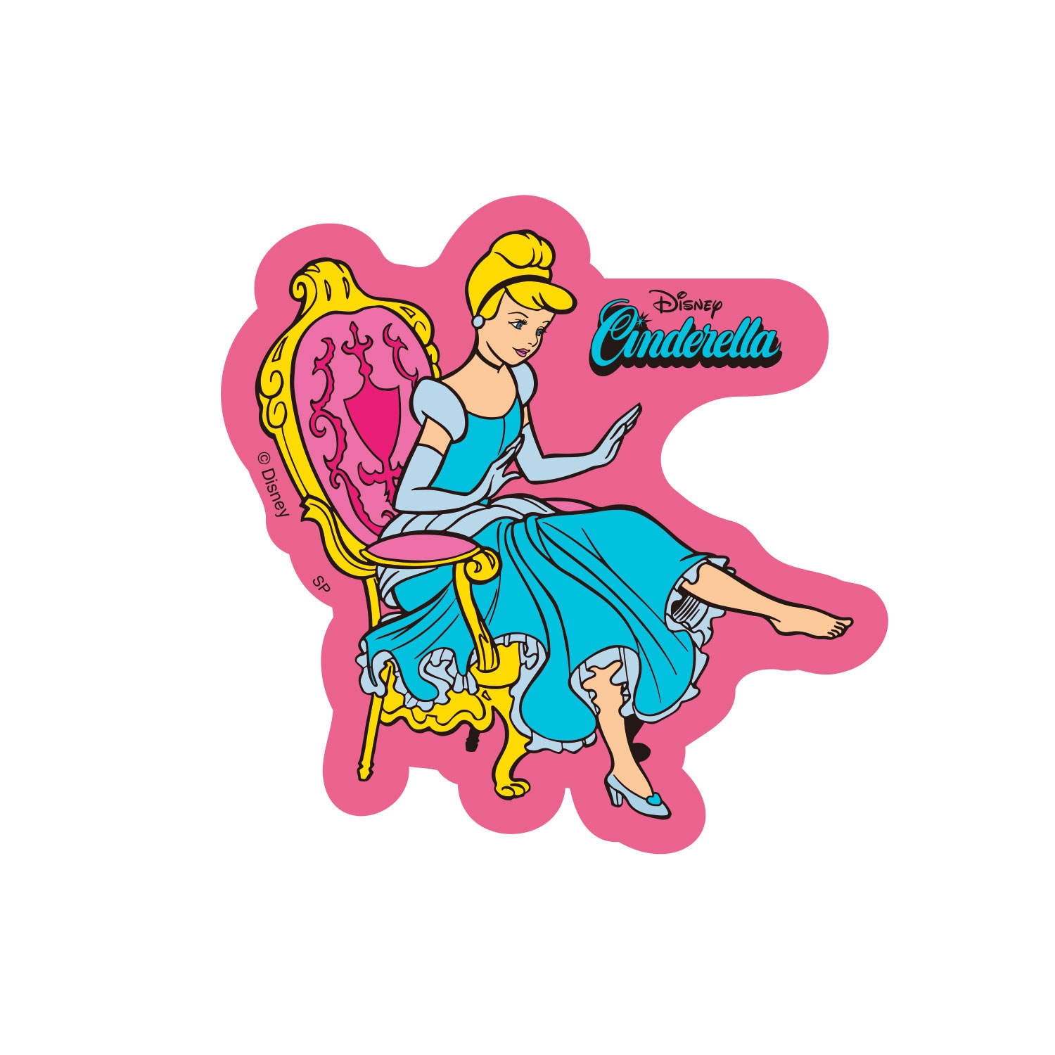 [公式] Disney NOSTALGICA 80Type Line Up Stickers シンデレラ Pink