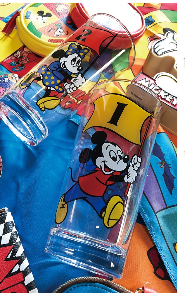 [公式] ディズニー ノスタルジカ　グラス ／ミッキーマウス フラッグ 1