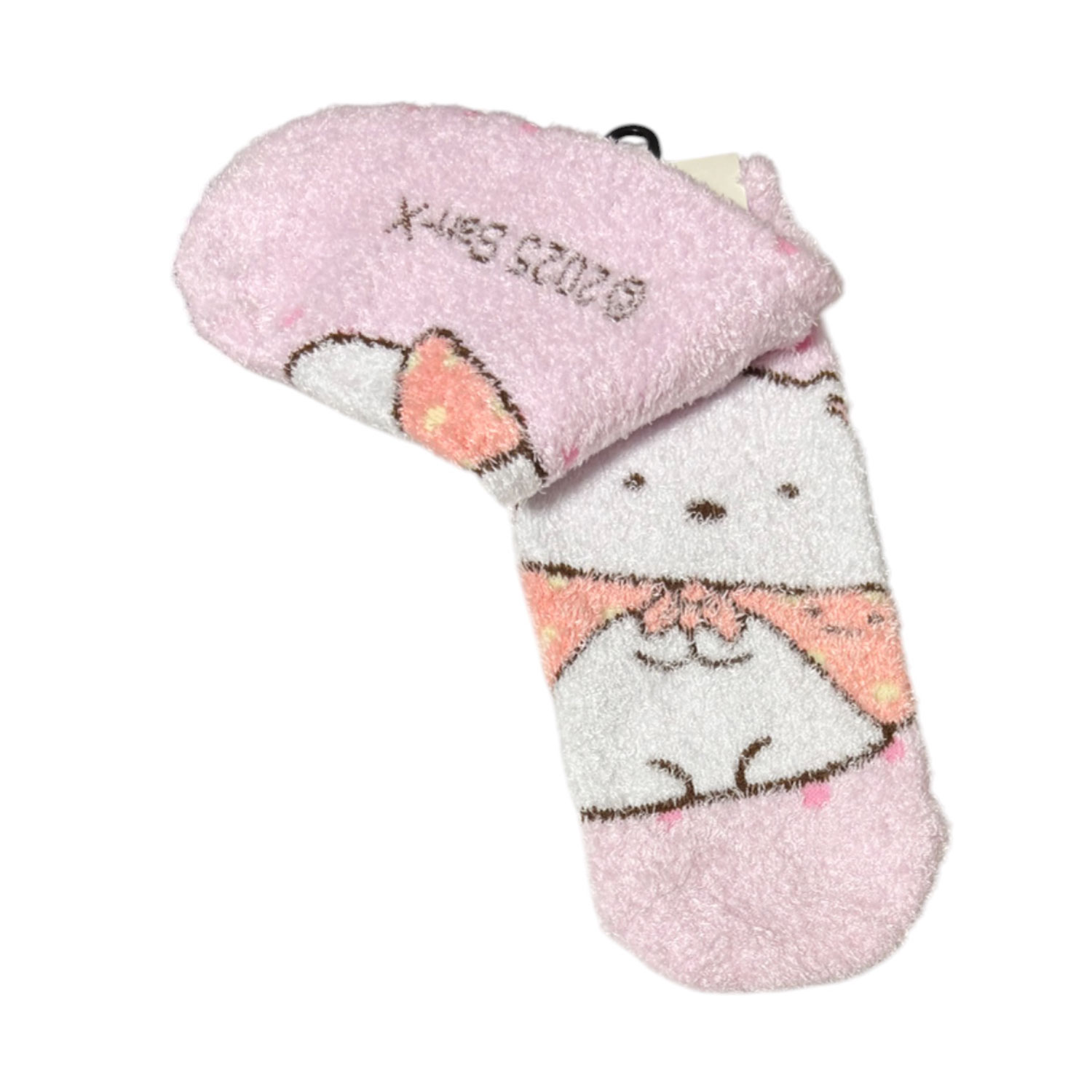 [公式] メーカー直営 すみっコぐらし もっこもこくつした すみっコ しろくま ドット ピンク