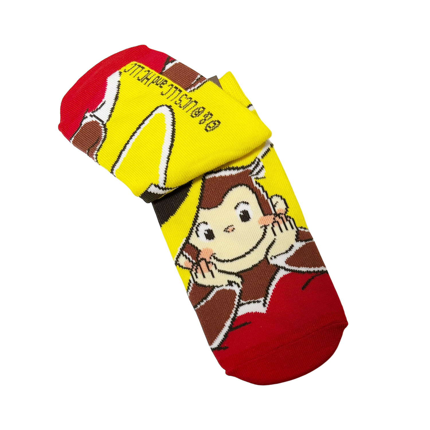 [公式] メーカー直営 おさるのジョージ85周年 キャラックス（ジュニア靴下）スマイル ハート