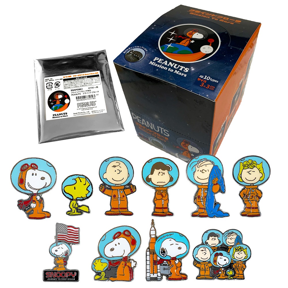 PEANUTS スヌーピー ブラインドブローチ 全10種 BOX