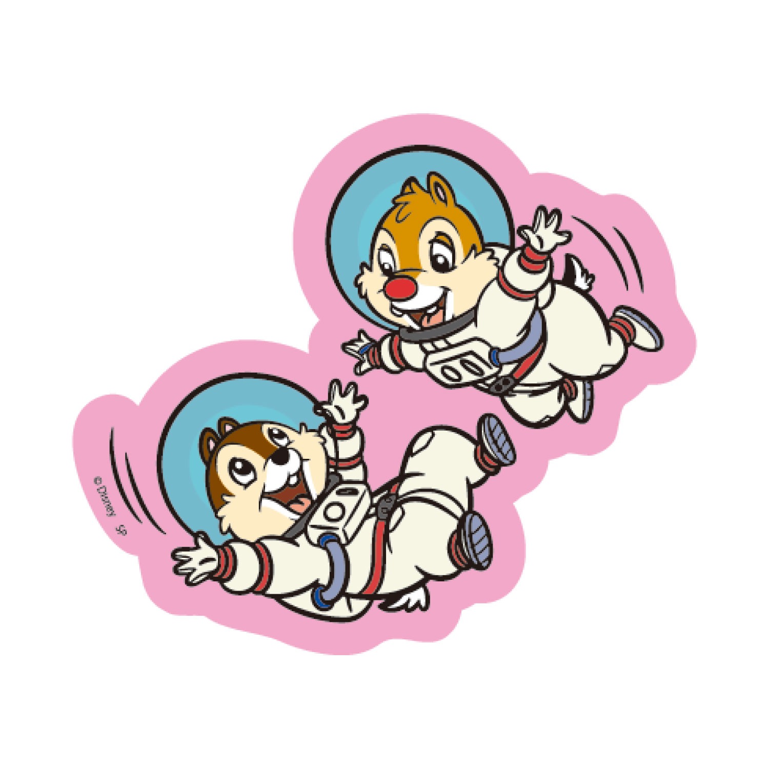 ディズニー キャラクターステッカー チップ＆デール 宇宙