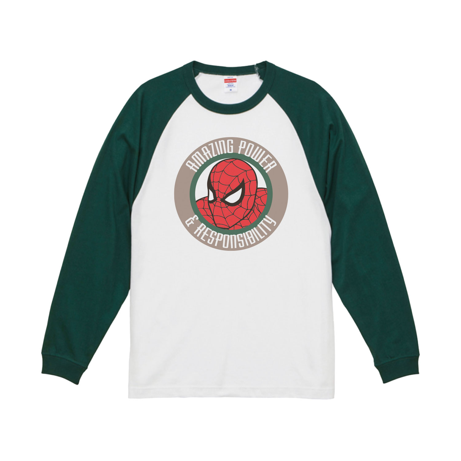 公式] メーカー直営 MARVEL ロングTシャツ スパイダーマン