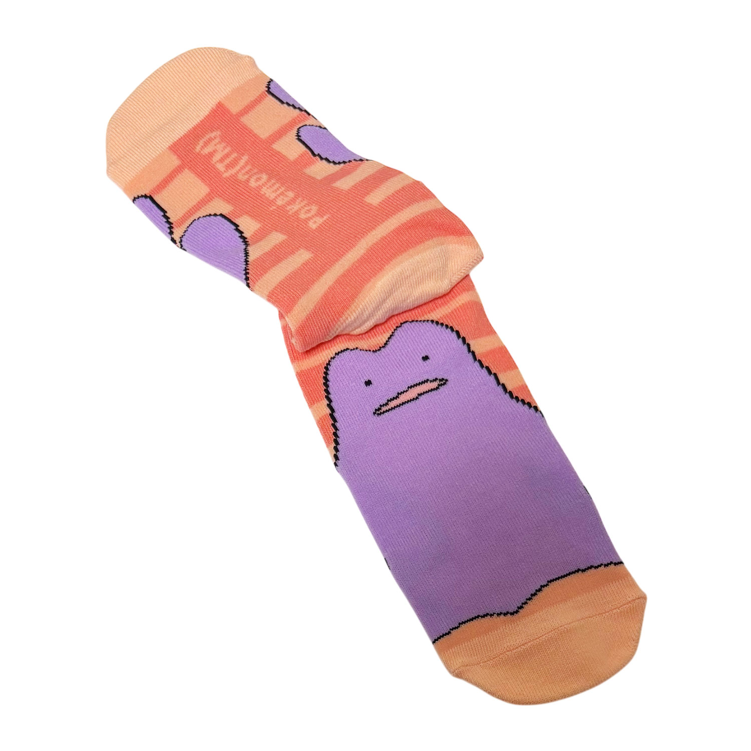 [公式] メーカー直営 ポケットモンスター キャラックス（メンズ靴下）メタモン ボーダー