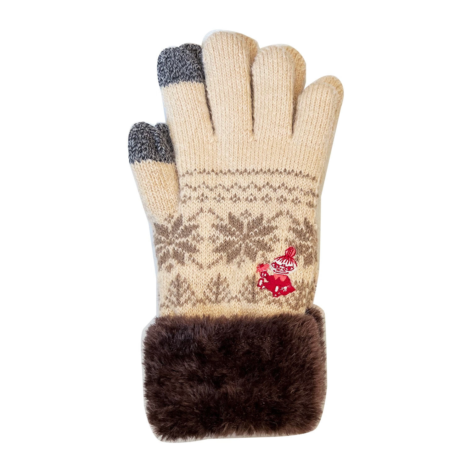 新品　ムーミン　スマホ対応　ケーブル手袋　ミイ　かじる 楽天市場】[公式] MOOMIN ムーミン リトルミイ ワンポイント刺繍