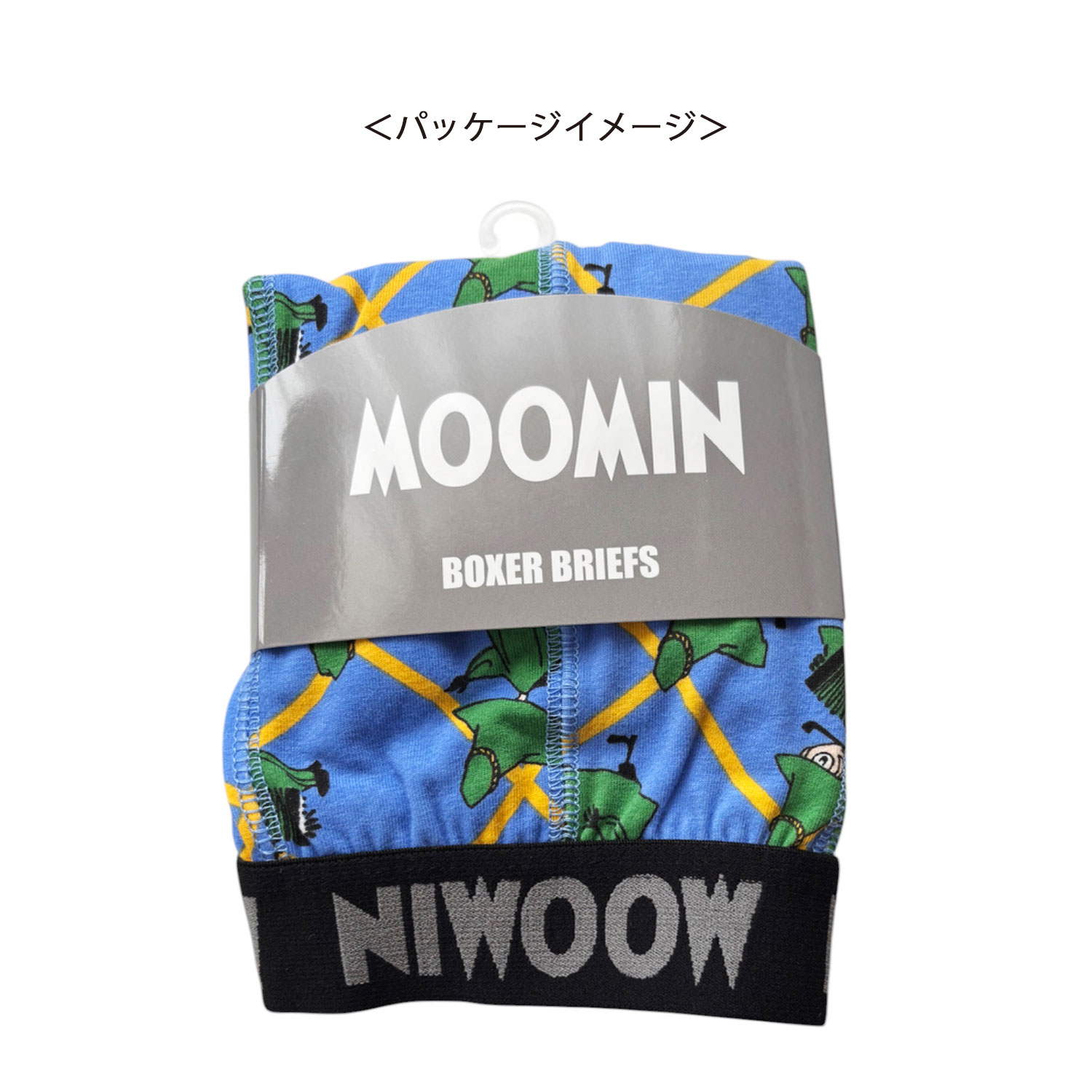 [公式] メーカー直営 ムーミン ボクサーパンツ スナフキン チェック