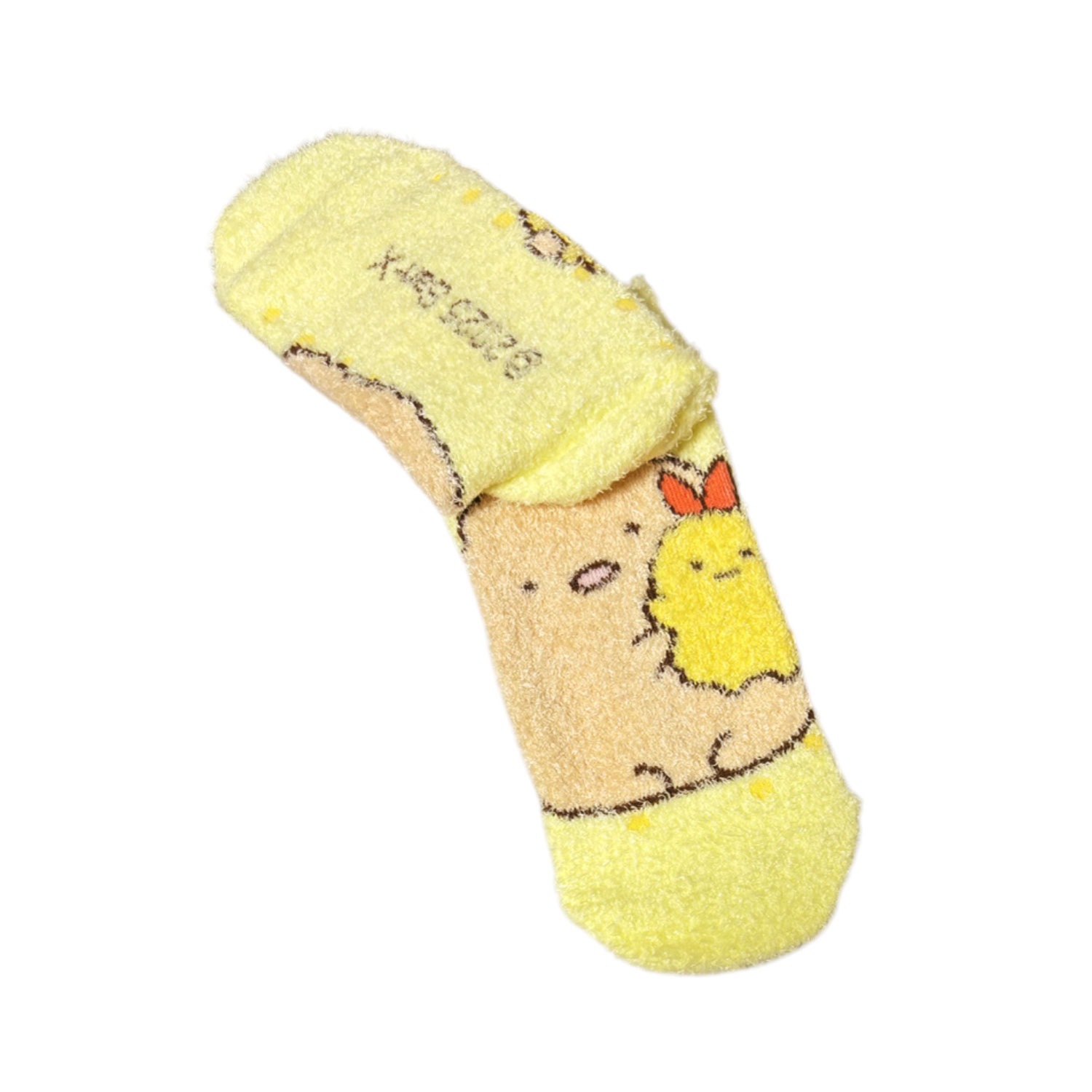 [公式] メーカー直営 すみっコぐらし もっこもこくつした すみっコ とんかつ ドット イエロー