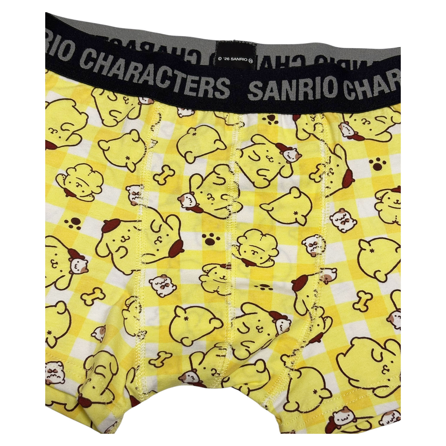 [公式] メーカー直営 サンリオキャラクターズ ボクサーパンツ ポムポムプリン チェック