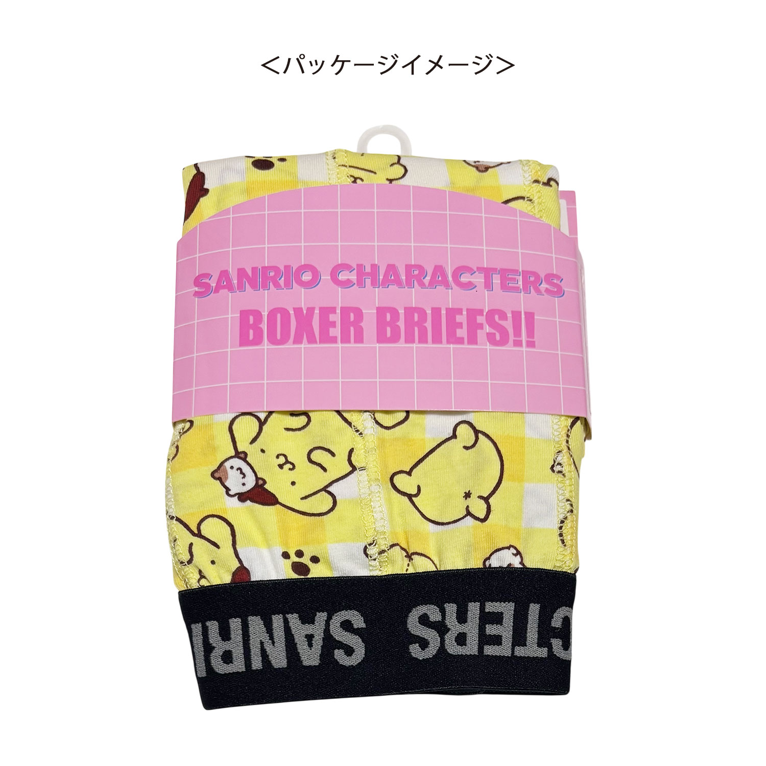 [公式] メーカー直営 サンリオキャラクターズ ボクサーパンツ ポムポムプリン チェック