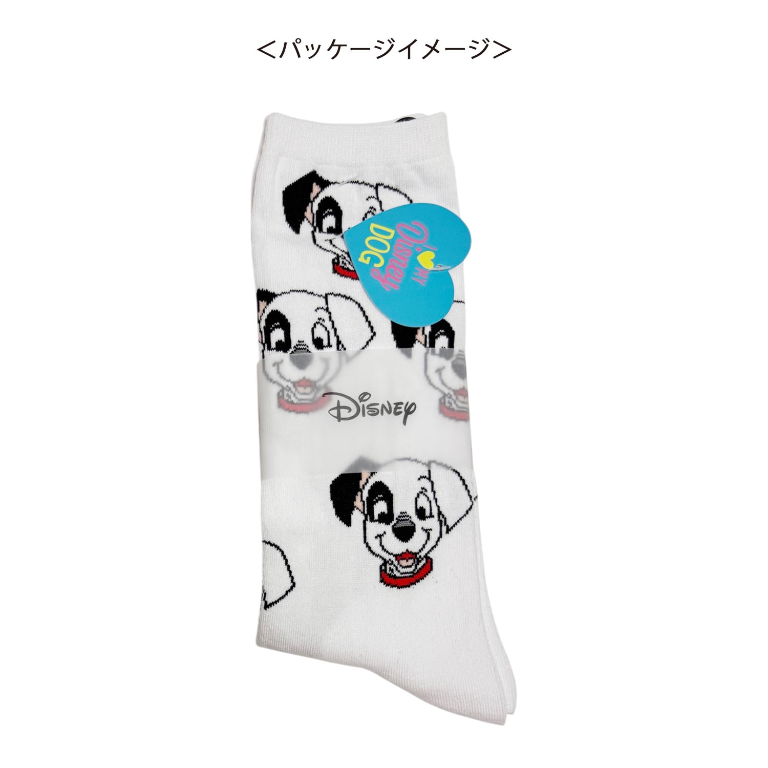 [公式] メーカー直営 ディズニー キャット＆ドッグ パターンソックス 101匹わんちゃん
