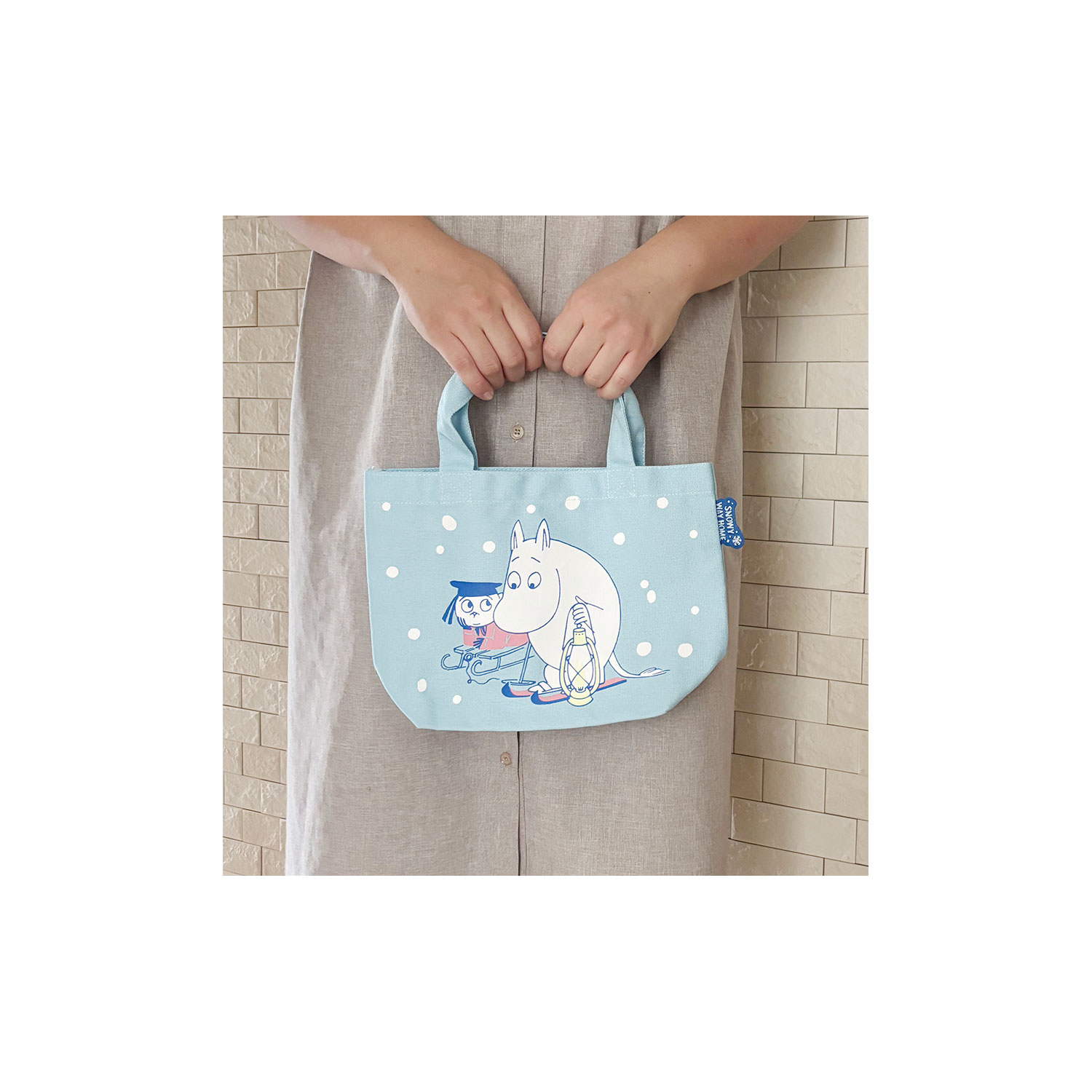 [公式] メーカー直営 ムーミン カラーマチ付バッグ 雪