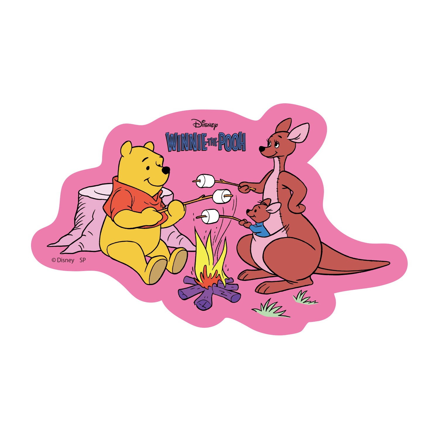 ディズニー キャラクターステッカー プーさん マシュマロ