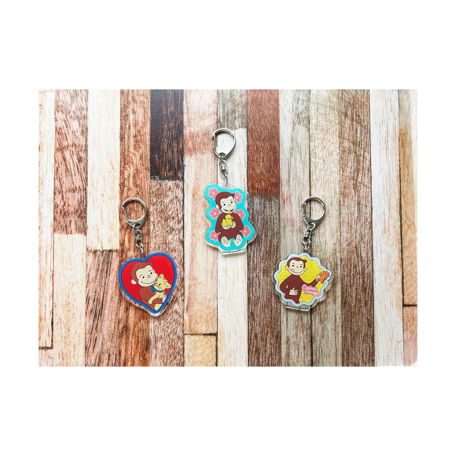 [公式] メーカー直営 おさるのジョージ アクリルキーホルダー あひる