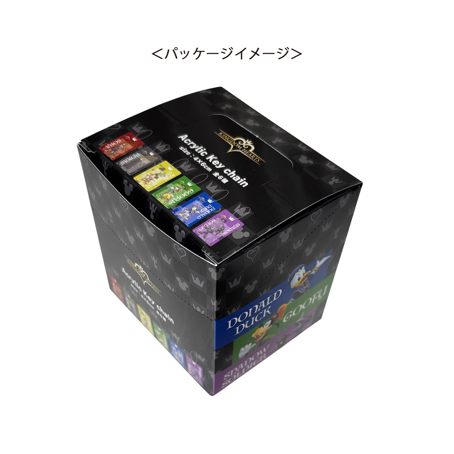 [公式] メーカー直営 ディズニー キングダム ハーツ ブラインドブリスター風アクリルキーチェーン キングダム ハーツ BOXセット（全6種）