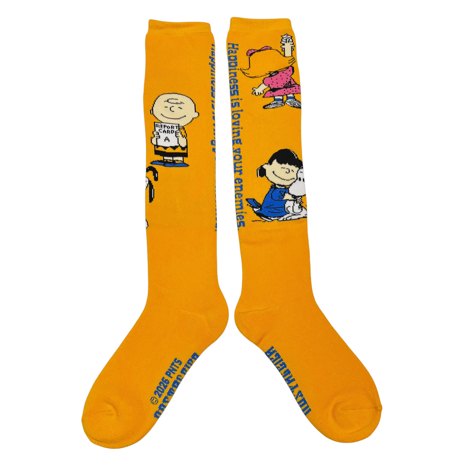 [公式] 【 PEANUTS NOSTALGICA 】 ノスタルジカ ヴィンテージ ピーナッツ クルーレングス パイル刺繍ソックス イエロー