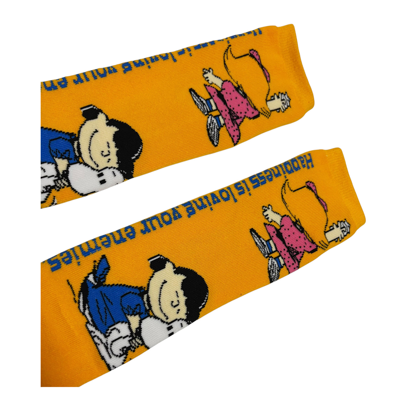 [公式] 【 PEANUTS NOSTALGICA 】 ノスタルジカ ヴィンテージ ピーナッツ クルーレングス パイル刺繍ソックス イエロー