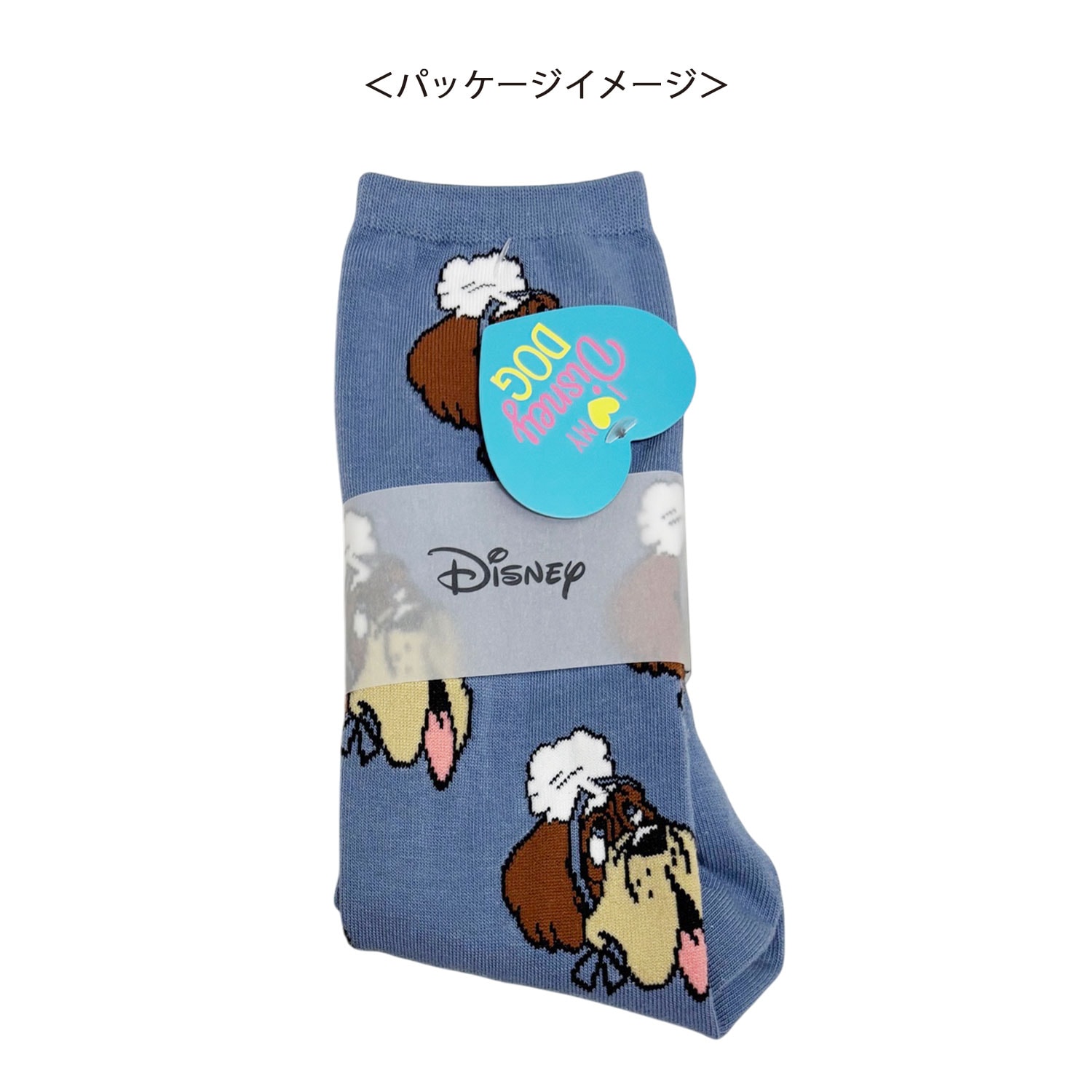 公式] メーカー直営 ディズニー キャット＆ドッグ パターンソックス