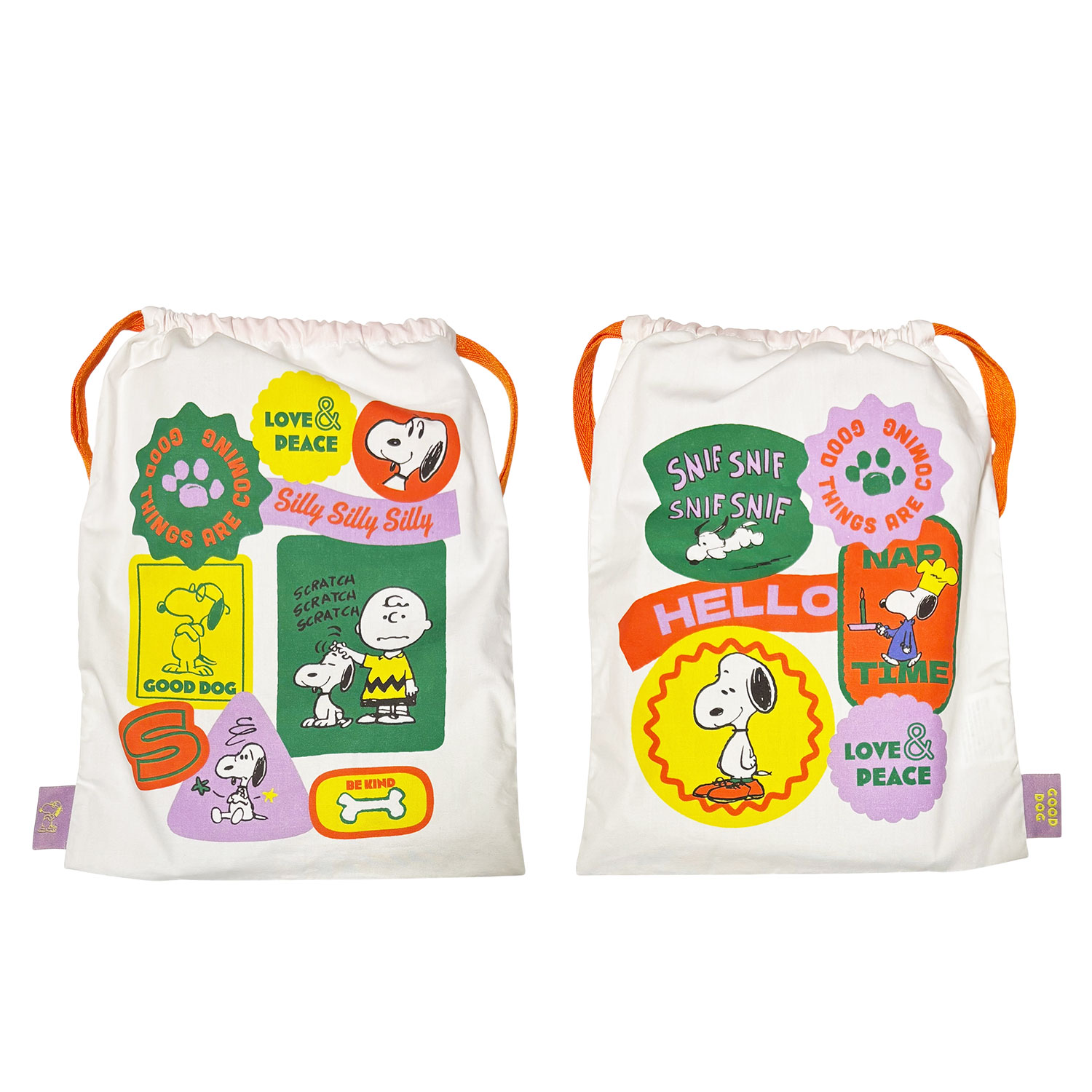 Peanuts スヌーピー 巾着バッグ 1970年 ヴィンテージ ヴィンテージ